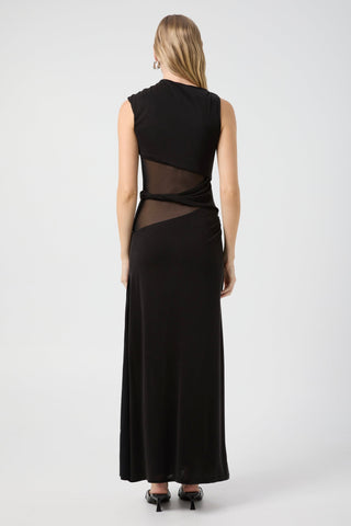 Third Form Interweave Drape Maxi Dress - Black