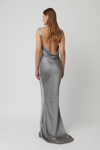 Effie Kats Karolina Gown - Platinum