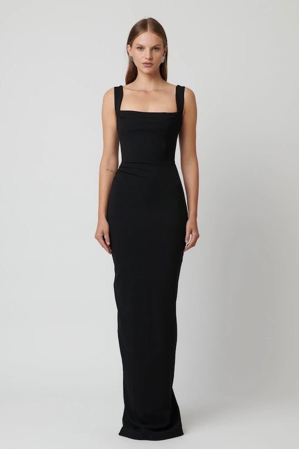 Effie Kats Marbella Gown - Black – Dress Hire AU