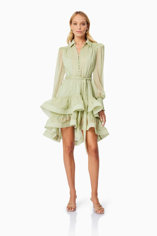 Elliatt Poppy Mini Day Dress - Pistachio