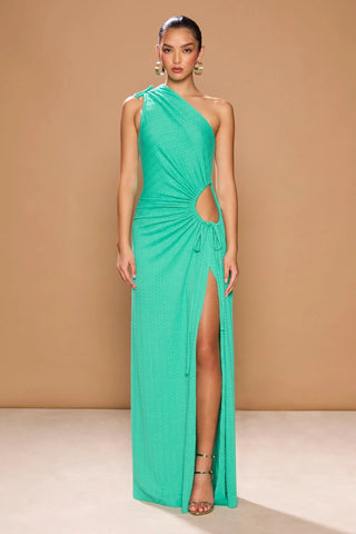 Sonya Nour Knit Maxi Dress - Turquoise