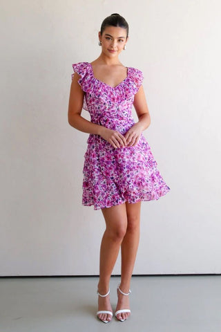 Talulah Petula Mini Dress - Pink Print