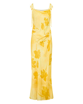 Third Form Wild Flower Wrap Maxi Slip Dress - Floral