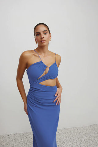 Lexi Asia Dress - Pacific Blue