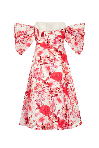 Talulah Dahlia Midi Dress - Print