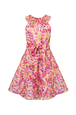 Talulah Angelita Mini Dress - Pink/Yellow Print