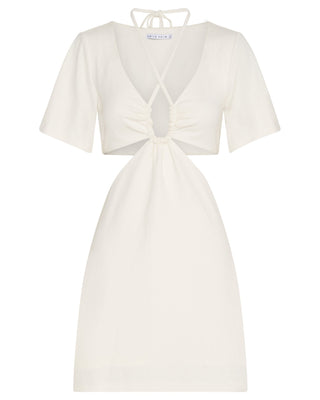 Third Form Double Crossed Tee Dress - Off White