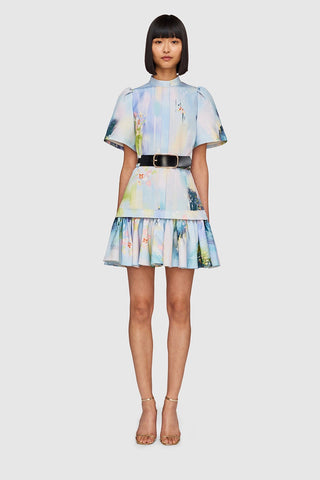 Leo Lin Beatrice Short Sleeve Mini Dress - Willow Print