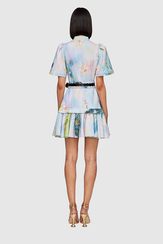 Leo Lin Beatrice Short Sleeve Mini Dress - Willow Print