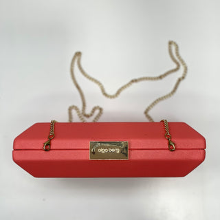 Olga Berg Ava Rectangular Clutch - Coral