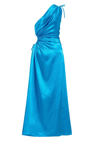 Sonya Nour Cyan Maxi Dress - Cyan Blue