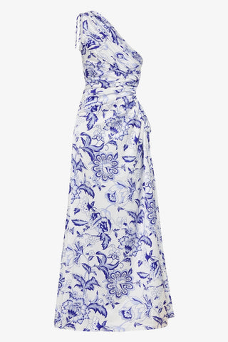 Sonya Nour Paisley Floral Maxi Dress - Blue Paisley