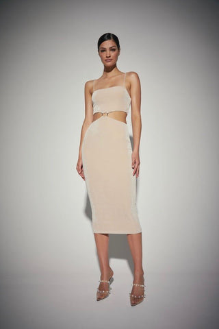 Kianna Bethany Dress - Nude