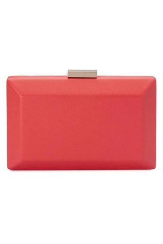 Olga Berg Ava Rectangular Clutch - Coral