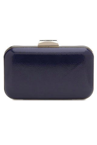 Olga Berg Pippa Crinkle Patent Pod - Navy