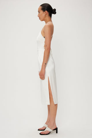 Third Form Long Nights Lace Back Dress - Off White